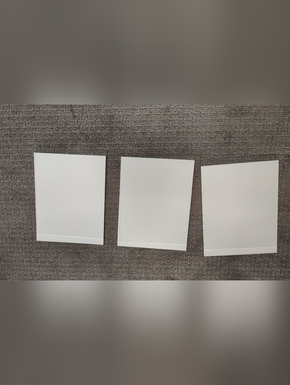 Set Of 3 Picture Frame Replacement Glass Sheets - 10 X 13 Inches Each